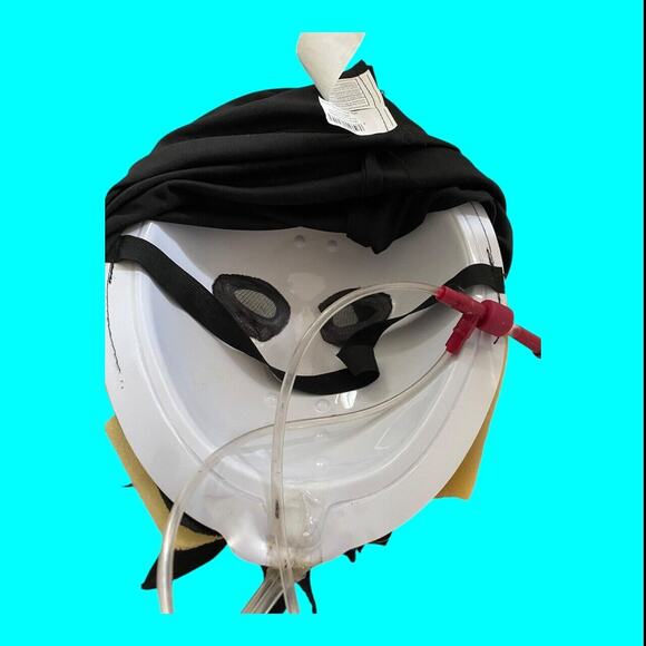 Halloween Friday The 13th Jason Type Mask w Leads No Pump Selling As Mask Only - Picture 8 of 8